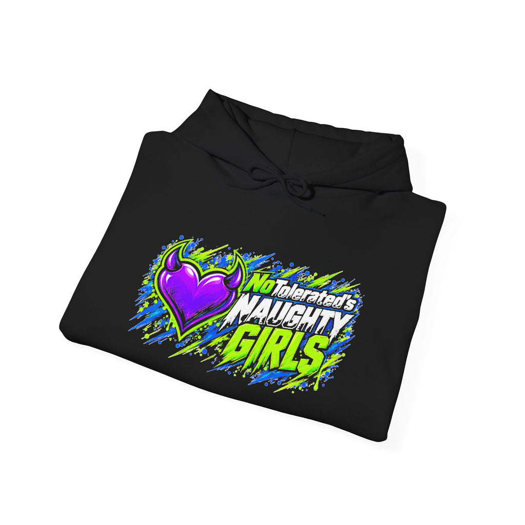 NoTolerated's Naughty Girls Black Graphic Hoodie