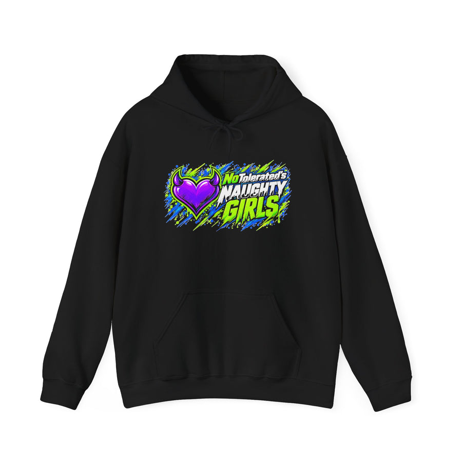 NoTolerated's Naughty Girls Black Graphic Hoodie