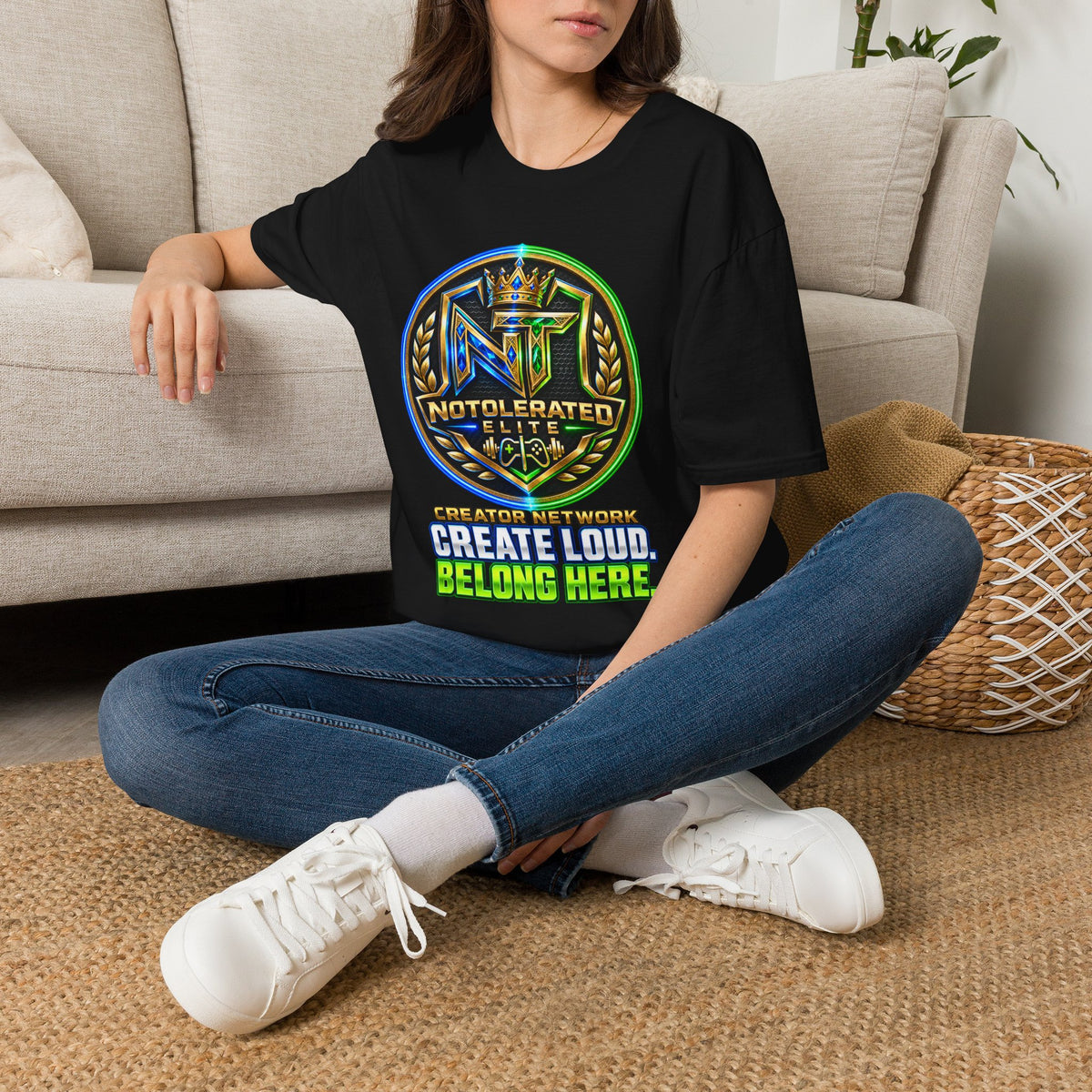 NoTolerated Elite Creator Network T-Shirt | Create Loud. Belong Here.