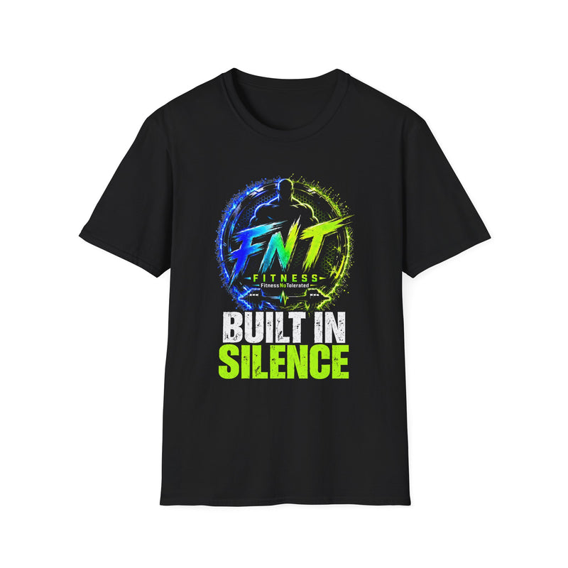 FitnessNoTolerated Built in Silence Black Graphic T-Shirt